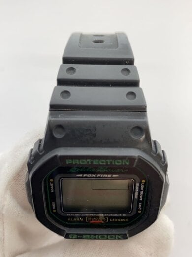 商品画像：ソーラー腕時計/デジタル/ラバー/BLK/DW-5600VT 6