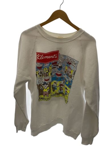 商品画像：スウェット/XL/コットン/WHT/プリント 1