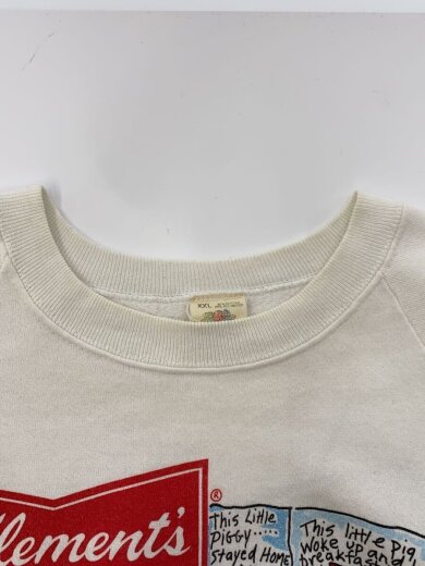 商品画像：スウェット/XL/コットン/WHT/プリント 5