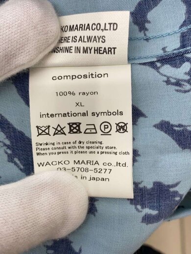商品画像：HAWAIIAN SHIRT/アロハシャツ/L/レーヨン/BLU/レオパード// 4