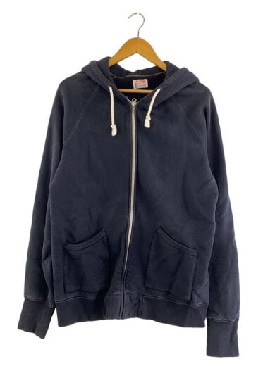 商品画像：ジップパーカー/XL/コットン/BLK/無地// 1