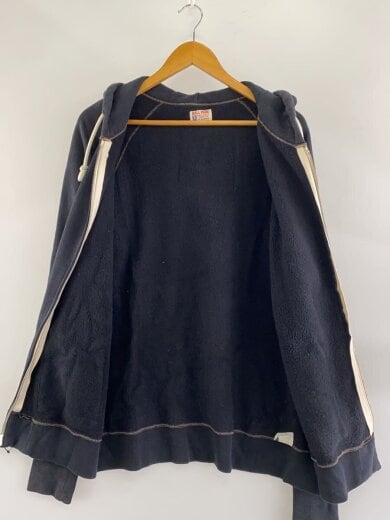 商品画像：ジップパーカー/XL/コットン/BLK/無地// 3