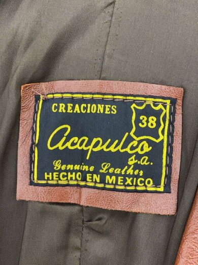 商品画像：CREACIONES Acapulco/レザージャケット・ブルゾン/38/レザー/BRW 4