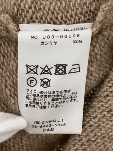 商品画像：21AW/ニット・セーター(厚手)/--/カシミア/BEG/U03-06008 4