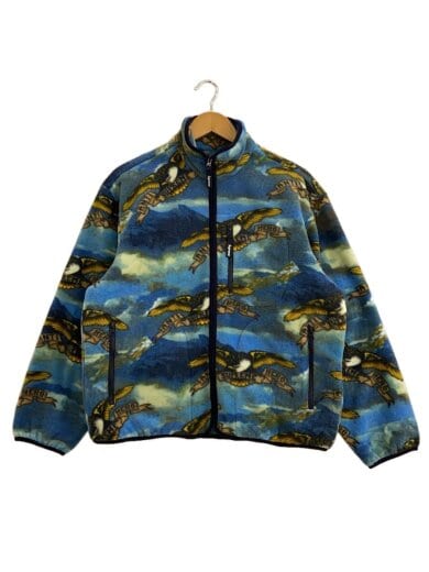 商品画像：25AW/ANTIHERO FLEECE JACKET/フリースジャケット/S/ポリエステル/BLU/総柄// 1