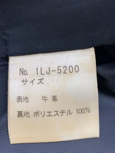 商品画像：シングルライダースジャケット/--/牛革/BLK/1LJ-5200// 5