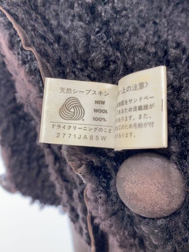 商品画像：シープスキン/レザージャケット・ブルゾン/--/レザー/BRW 4