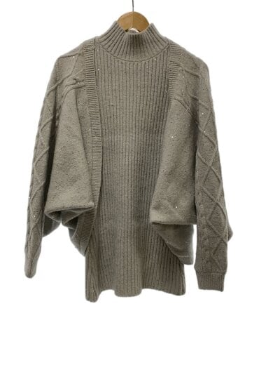 商品画像：Glitter knit o/p set/ワンピース/S/アクリル/GRY/RM253KT0805 1
