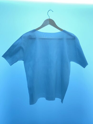 商品画像：プリーツ半袖カットソー/--/ポリエステル/WHT/MI82KK666 2