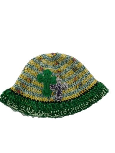 商品画像：YARN/ニットキャップ/--/ウール/GRN/無地/メンズ 1
