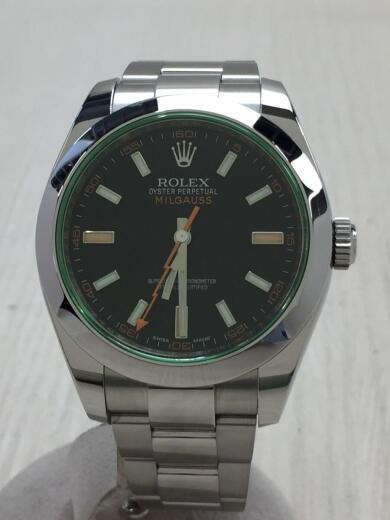 画像：ROLEXミルガウス・SS・40mm/アナログ/BLK/2020/12/MOH済1