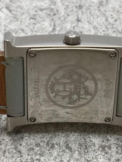 画像：HERMESクォーツ腕時計/アナログ/レザー/GRY/GRY//H-WATCH Hウォッチ3