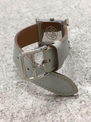 画像：HERMESクォーツ腕時計/アナログ/レザー/GRY/GRY//H-WATCH Hウォッチ4