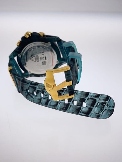 商品画像：クォーツ腕時計/アナログ/BLU/GRN 4