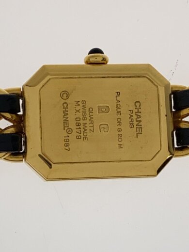 商品画像：プルミエール_アナログ/クォーツ腕時計/非防水/Mサイズ/アナログ/BLK/GLD/SS 3