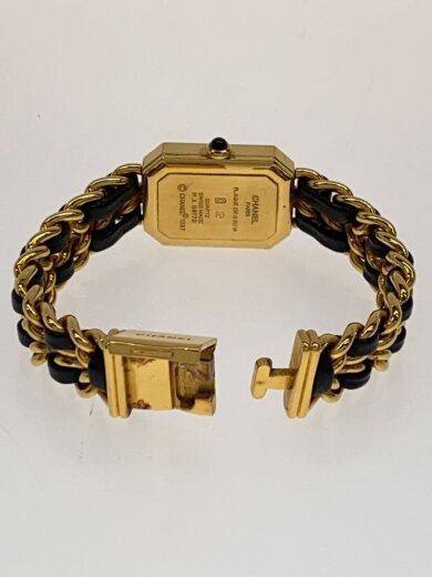 商品画像：プルミエール_アナログ/クォーツ腕時計/非防水/Mサイズ/アナログ/BLK/GLD/SS 4