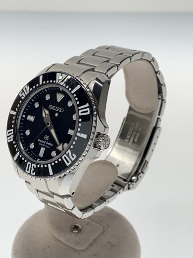 商品画像：クォーツ腕時計/アナログ/ステンレス/BLK/SLV/9F61-0AF0 2