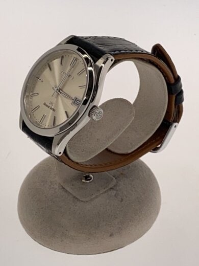 商品画像：クォーツ腕時計/アナログ/レザー/SLV/BLK/9F82-0A10 2