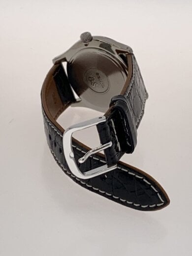 商品画像：クォーツ腕時計/アナログ/レザー/SLV/BLK/9F82-0A10 4