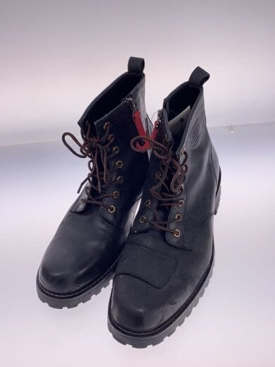 商品画像：レースアップブーツ/26cm/BLK/レザー/HS-B6 2