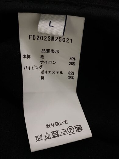 商品画像：ジャケット/L/ウール/BLK/無地/fd202sm25021 5
