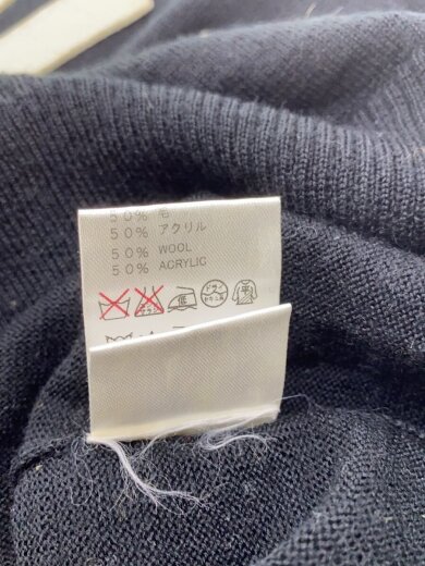 商品画像：ニット・セーター(薄手)/1/ウール/BLK/1113-10-001 5