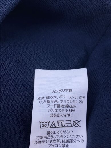 商品画像：パーカー/L/コットン/NVY 4