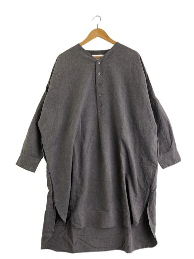 商品画像：長袖ワンピース/FREE/コットン/GRY/VC-1820 1