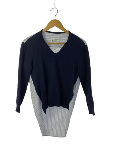 商品画像：ニット・セーター(薄手)/M/ウール/NVY/チェック/S50HA0941 1