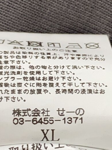 商品画像：ジップパーカー/XL/コットン/GRY// 4