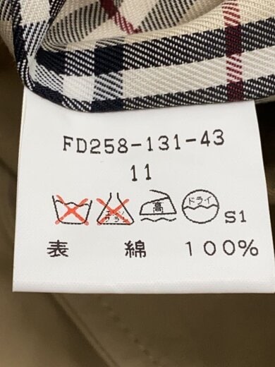 商品画像：ステンカラーコート/11/コットン/BEG/fd258-131-43 4