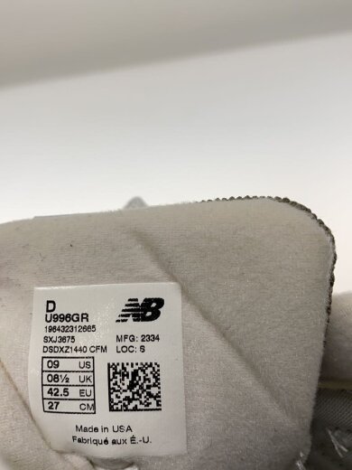 商品画像：U996/グレー/27cm/GRY// 5