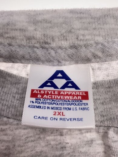 商品画像：Tシャツ/2XL/コットン/GRY 3