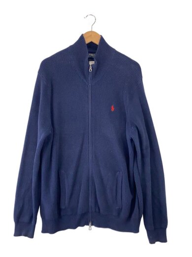 商品画像：カーディガン(厚手)/XL/コットン/NVY/無地// 1