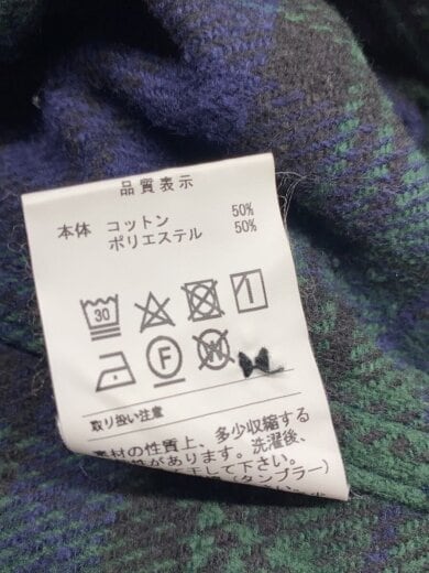 商品画像：長袖シャツ/1/コットン/GRN/チェック// 4