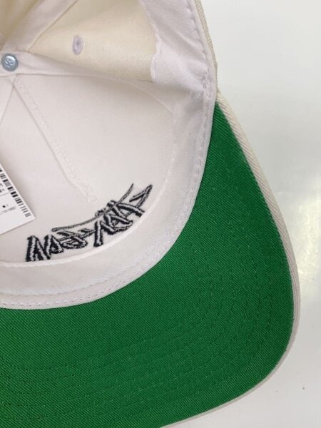 ステューシー　old stussy ベースボールキャップ ホワイト/グリーン STUSSY（ステューシー） キャップ 帽子 STUSSY Basic Stock Snapback