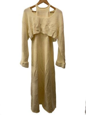 YOHEI OHNO(ヨウヘイオオノ) / 半袖ワンピース/38/ポリエステル/BLK