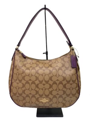 COACH(コーチ) / ショルダーバッグ/フェイクレザー/BEG/無地/A2090