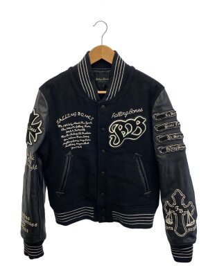 COMME CA DU MODE MEN(コムサデモードメン) / レザー切替スタジャン/毛