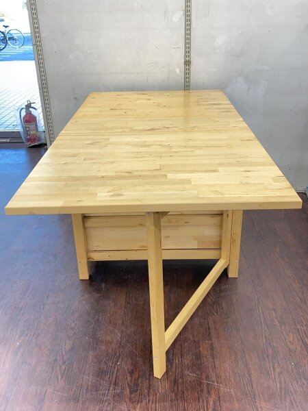IKEAウッドダイニングテーブル（テーブルのみ） IKEA(イケア) / ダイニングテーブル/ウッド/BEG// | 中古品の販売