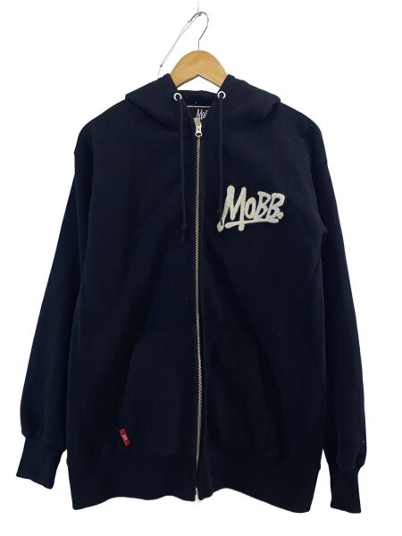 MOBB ブラックジップパーカー MOBB(モブ) ⁄ ジップパーカー⁄M⁄コットン 