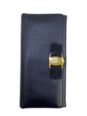 Salvatore Ferragamo(サルヴァトーレフェラガモ) / 長財布/レザー/BLK