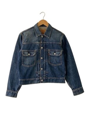A.W.A　エーダブルエー　2nd インディゴ デニムジャケット　ハチノス　赤耳 Levi's(リーバイス) / 90s/97年製/2nd復刻/MADE IN JAPAN/ボタン裏J22