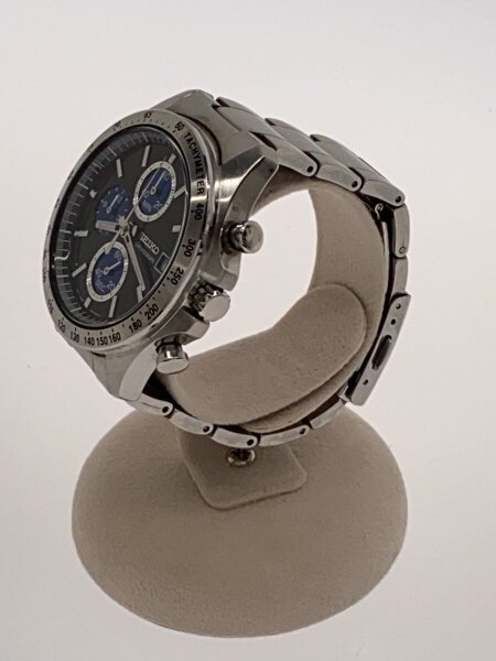 SEIKO(セイコー) / クォーツ腕時計/アナログ/ステンレス/BLK/SLV/8T67 