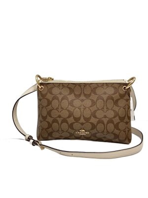 COACH(コーチ) / シェイクロスボディーバッグ/シグネチャー/レザー/BRW