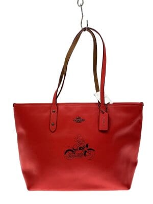 COACH(コーチ) / トートバッグ/--/RED/無地/37756 | 中古品の販売