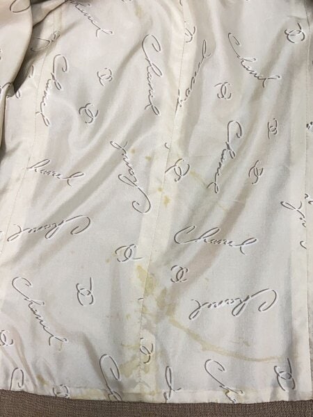 CHANEL / ロングスカート/38/レーヨン/BRW/P13209V07497/99年製/正面シミあり CHANEL(シャネル) / ロングスカート/38/レーヨン/BRW/P13209V07497/99