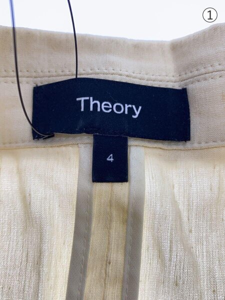theory(セオリー) / テーラードジャケット/4/リネン/BEG/01-5104107
