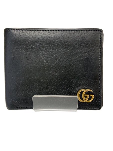 GUCCI(グッチ) / GUCCI グッチ 2つ折り財布/レザー/BLK/メンズ/435303