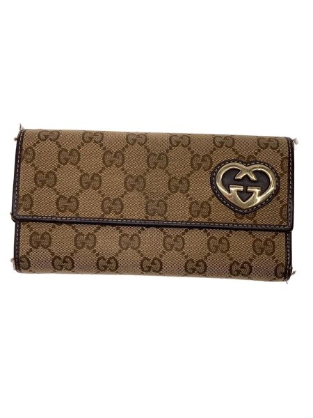 GUCCI(グッチ) / 長財布_ラブリー_GGキャンバス/キャンバス/BRW 